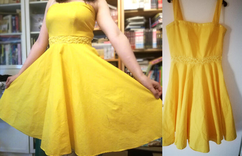 Yellow summer dress